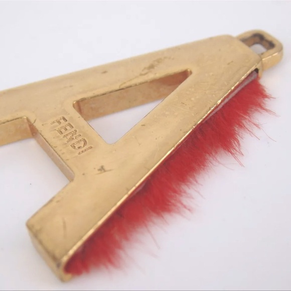 AUTH FENDI Alphabet Charm Letter A Pendant - Picture 3 of 4